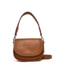 Pepe Jeans Torebka Crisha Code PL0300006 Brązowy. Brązowe torebki klasyczne Pepe Jeans, bez wzorów, z jeansu, bez dodatków. Za 349.99 zł.
