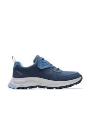 Clarks Skórzane sneakersy ''ATLTrekFreeWP'' w kolorze granatowym rozmiar: 38. Niebieskie trampki Clarks, bez wzorów, bez zapięcia. Za 290.57 zł.