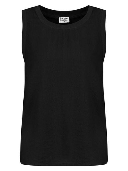 Sublevel Top w kolorze czarnym rozmiar: XL. Czarne topy Sublevel, xl, bez wzorów, bez kołnierzyka, bez ramiączek. Za 41.59 zł.