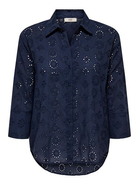 JDY Koszula w kolorze granatowym rozmiar: M. Niebieskie koszule JDY, m, bez wzorów, z bawełny, bez kołnierzyka, bez ramiączek. Za 91.99 zł.