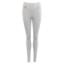 Damskie silikonowe legginsy jeździeckie z pełną przyczepnością ANKY Trendy C-Wea. Białe legginsy ANKY, s, bez wzorów, z materiału. Za 590.00 zł.