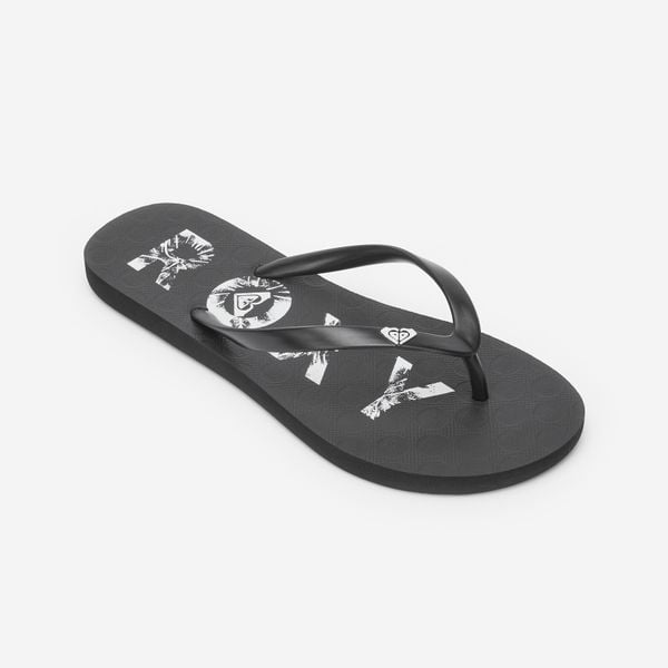 Japonki damskie Roxy To The Sea. Czerwone klapki Roxy, bez wzorów, z gumy, bez obcasa. Za 89.99 zł.
