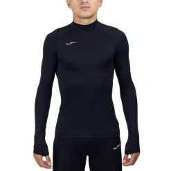Koszulka kompresyjna do piłki nożnej dla dorosłych Joma Brama, długi rękaw. Czarne bluzki Joma, l, bez wzorów, sportowe, bez kołnierzyka, bez ramiączek. Za 85.90 zł.