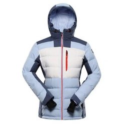 Damska kurtka puchowa Alpine Pro Ferera 2. Niebieskie kurtki narciarskie Alpine Pro, l, bez wzorów, z puchu, bez kaptura, narciarskie. Za 1,344.60 zł.