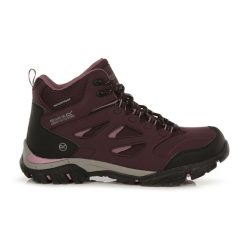 Buty trekkingowe damskie Holcombe IEP Mid Regatta. Brązowe obuwie sportowe Regatta, z poliesteru, bez zapięcia. W wyprzedaży za 179.99 zł.