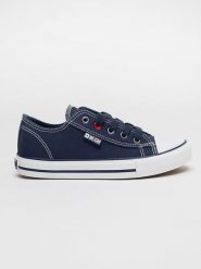 BIG STAR Sneakersy w kolorze granatowym rozmiar: 37. Niebieskie trampki Big Star, bez wzorów, bez zapięcia. Za 87.81 zł.