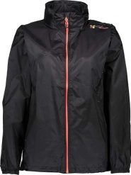 Peak Mountain Kurtka przeciwwiatrowa w kolorze czarnym rozmiar: M. Czarne kurtki sportowe Peak Mountain, m, bez wzorów, bez kaptura, outdoorowe. Za 127.65 zł.