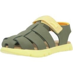 Sandały CAMPER LAMPER ROMERO Zielony. Zielone sandały Camper, bez wzorów, ze skóry, bez obcasa, bez zapięcia. Za 272.75 zł.