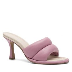 Klapki GINO ROSSI. Czerwone klapki Gino Rossi, bez wzorów, bez obcasa. Za 379.99 zł.