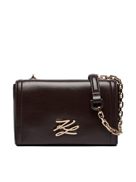 KARL LAGERFELD Torebka A4W30106 Brązowy. Brązowe listonoszki KARL LAGERFELD, bez wzorów, ze skóry, bez dodatków. Za 799.99 zł.