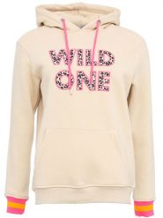 Zwillingsherz Bluza "Dorota" w kolorze beżowym rozmiar: L/XL. Brązowe bluzy Zwillingsherz, l, bez wzorów, z kapturem. Za 189.29 zł.