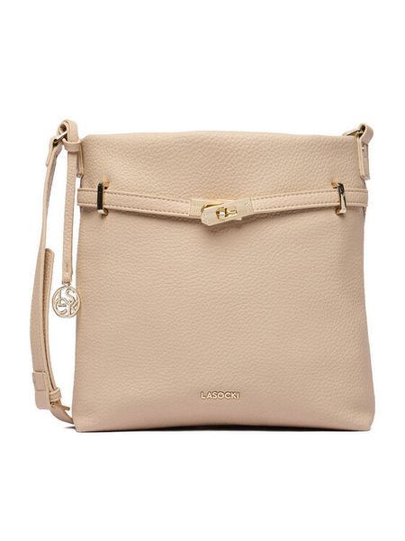 Lasocki Torebka CEO-LSK-L-010-09 Beżowy. Brązowe listonoszki Lasocki, bez wzorów, z materiału, bez dodatków. Za 169.99 zł.