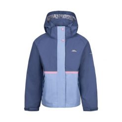Trespass Allora - Damska kurtka przeciwdeszczowa Tp50 Bluetone. Niebieskie kurtki sportowe Trespass, bez wzorów, bez kaptura. Za 319.99 zł.