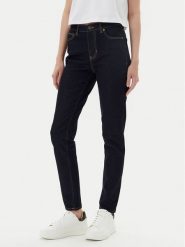 Guess Jeans Jeansy W4BA92 D5CB4 Granatowy Slim Fit. Niebieskie jeansy Guess Jeans, z aplikacjami. Za 389.99 zł.