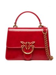 PINKO Torebka Love One Top Handle Mini Light PE 25 PLTT 100071 A1UV Czerwony. Czerwone torebki klasyczne Pinko, bez wzorów, ze skóry, bez dodatków. Za 1,239.00 zł.