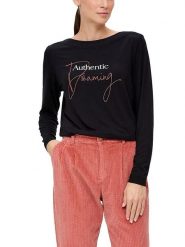 S.Oliver Koszulka w kolorze granatowym rozmiar: 34. Niebieskie bluzki S.Oliver, s, bez wzorów, bez kołnierzyka, bez ramiączek. Za 78.99 zł.