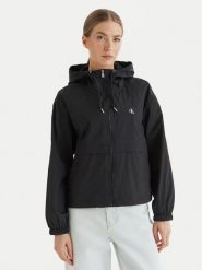 Calvin Klein Jeans Wiatrówka Essential LV047F507G Czarny Regular Fit. Czarne kurtki sportowe Calvin Klein Jeans, m, bez wzorów, z jeansu, bez kaptura. Za 649.99 zł.