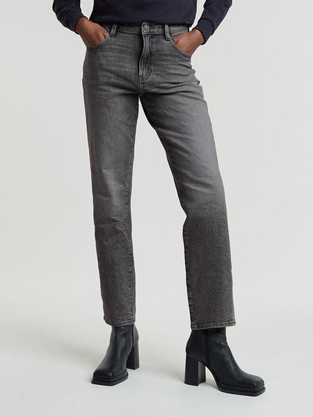 G-Star Dżinsy - Regular fit - w kolorze antracytowym rozmiar: W30/L34. Czarne jeansy G-Star, l, z aplikacjami, z podwyższonym stanem. Za 258.52 zł.