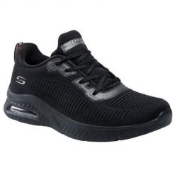 Buty do chodzenia damskie Skechers Squad Airclose Encounter. Czarne obuwie sportowe Skechers, z materiału, bez zapięcia, trekkingowe. Za 378.00 zł.