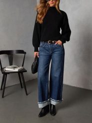 Milan Kiss Sweter w kolorze czarnym rozmiar: XL. Czarne swetry Milan Kiss, xl, bez wzorów, bez ramiączek. Za 152.99 zł.