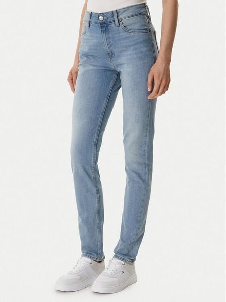 Tommy Hilfiger Jeansy WW0WW47694 Niebieski Slim Fit. Niebieskie jeansy TOMMY HILFIGER, bez wzorów. Za 345.99 zł.
