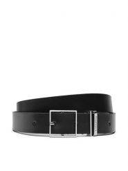 Calvin Klein Pasek Branded Loop Square Belt 2.5 K60K612866 Czarny. Czarne paski Calvin Klein, bez wzorów, ze skóry. Za 116.99 zł.