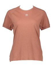 Adidas Koszulka "Essential" w kolorze jasnobrązowym rozmiar: L. Brązowe bluzki Adidas, l, bez wzorów, bez kołnierzyka, bez ramiączek. Za 79.03 zł.
