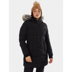 Płaszcz Zimowy Damski Fundango Melody. Czarne płaszcze FUNDANGO, na zimę, bez wzorów, z puchu, bez kaptura. Za 599.90 zł.