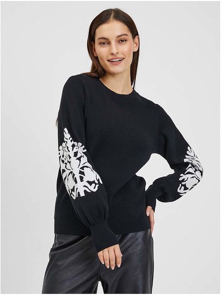 Orsay Sweter w kolorze czarnym rozmiar: XS. Czarne swetry Orsay, xs, bez wzorów, bez ramiączek. Za 52.67 zł.