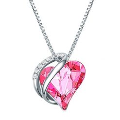 Rafaela Donata Naszyjnik srebrny Serce srebro wysokiej próby zdobiony kryształkami Swarovski® srebrny Naszyjniki 1 ct Damski. Szare naszyjniki Rafaela Donata, srebrne. Za 358.99 zł.
