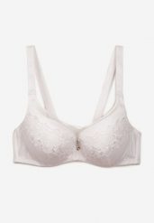 Biały Elegancki Biustonosz Push Up z Odpinanymi Ramiączkami Ursa. Białe biustonosze Renee, bez wzorów. Za 39.99 zł.