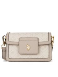 U.S. Polo Assn. Torebka BIUXT6222WVP Écru. Listonoszki U.S. Polo Assn., bez wzorów, z tworzywa sztucznego, bez dodatków. Za 279.99 zł.
