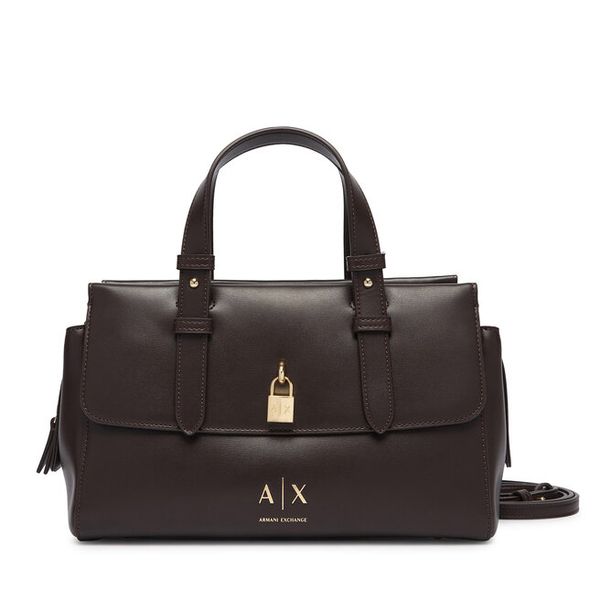 Torebka Armani Exchange. Brązowe torebki klasyczne Armani Exchange, bez wzorów, bez dodatków. Za 704.99 zł.