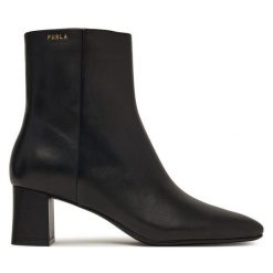Botki Furla. Czarne botki Furla, bez wzorów, bez obcasa, na słupku, bez zapięcia. Za 1,104.00 zł.