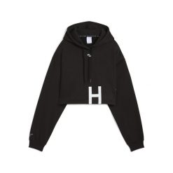 Damska gruba bluza z kapturem PUMA x HYROX PUMA Black. Czarne bluzy Puma, m, bez wzorów, z dzianiny, z kapturem. Za 231.89 zł.