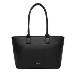 Torebka Lasocki. Czarne shopper Lasocki, bez wzorów, bez dodatków. Za 189.99 zł.