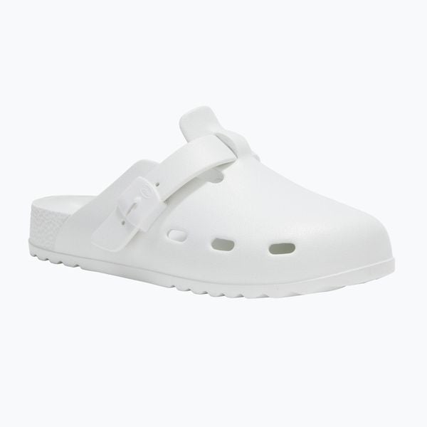 Klapki Scholl Bahia EVA. Białe klapki Scholl, bez wzorów, z materiału, bez obcasa. Za 189.99 zł.