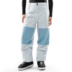 Damskie spodnie snowboardowe oversize Siroko P4-W Yama Light Blue. Niebieskie spodnie narciarskie SIROKO, m, bez wzorów, z materiału, narciarskie. Za 435.00 zł.