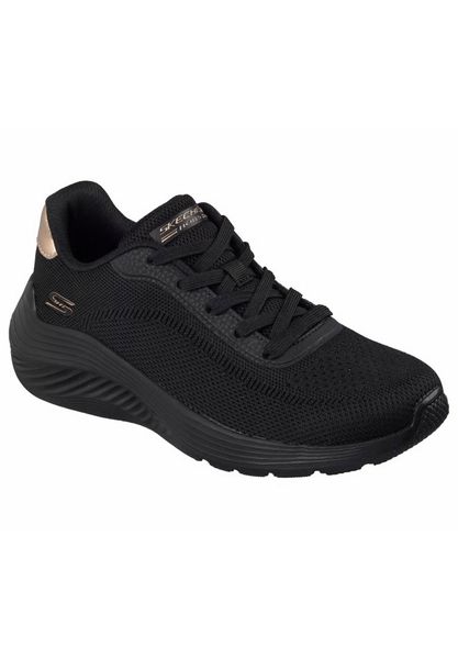 Buty SKECHERS BOBS SQUAD WAVES CURRENT Czarny. Czarne trekkingi Skechers, z materiału, trekkingowe. Za 249.99 zł.