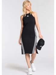 Adidas Sukienka w kolorze czarnym rozmiar: L. Czarne sukienki Adidas, l, bez wzorów, bez kołnierzyka, bez ramiączek, midi. Za 127.35 zł.