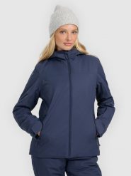 4F Kurtka narciarska membrana 5000 damska - granatowa S. Niebieskie kurtki narciarskie 4f, m, bez wzorów, z dzianiny, z kapturem, narciarskie. Za 349.99 zł.