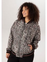 Aniston Kurtka w kolorze czarno-jasnoróżowym rozmiar: 52. Czarne kurtki Aniston, bez wzorów, bez kaptura. Za 252.99 zł.