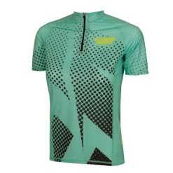 Koszulka biegowa damska z zamkiem i krótkim rękawem EXTREME HOBBY HALFTONE. Zielone bluzki EXTREME HOBBY, s, bez wzorów, z elastanu, sportowe, bez kołnierzyka, bez ramiączek. Za 159.00 zł.