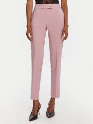 Rinascimento Chinosy CFC0126225003 Różowy Slim Fit. Czerwone spodnie materiałowe Rinascimento, xs, bez wzorów, z syntetyku. Za 379.99 zł.