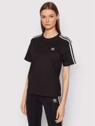 Adidas T-Shirt HF7533 Czarny Regular Fit. Czarne t-shirty Adidas, bez wzorów, z bawełny, bez kołnierzyka, bez ramiączek. Za 89.99 zł.