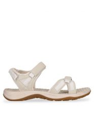 Whistler Sandały Kali W232210 Biały. Białe sandały Whistler, bez wzorów, ze skóry, bez obcasa, na płaskiej podeszwie, bez zapięcia. Za 279.99 zł.