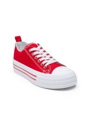 Foreverfolie Sneakersy w kolorze czerwonym rozmiar: 36. Czerwone trampki Foreverfolie, bez wzorów, bez zapięcia. Za 101.94 zł.