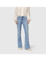 MAC Dżinsy - Detroit Flared Kobiety Jeansy niebieski jednolity, 42-32. Niebieskie jeansy MAC, bez wzorów. Za 499.95 zł.