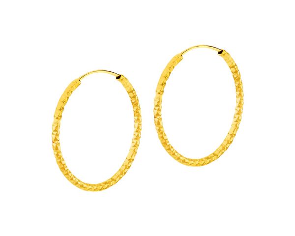 Złote kolczyki - koła. Żółte kolczyki Apart, złote. Za 449.00 zł.