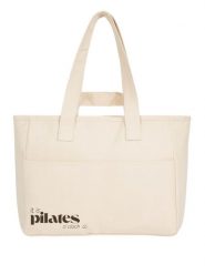 Torba Bawełniana - it is pilates o'clock. Brązowe torby na laptopa BESHAPED, bez wzorów, z bawełny, z nadrukiem. Za 199.00 zł.